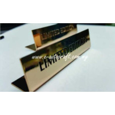 Display Tag Gold Gloss 2D Etching LT/GG_01